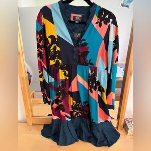 Maeve by Anthropologie Multi-colour long sleeve mini dress extra small